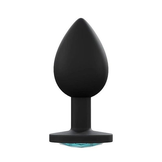Love In Leather Premium Silicone Anal Plug Black - Butt Plugs