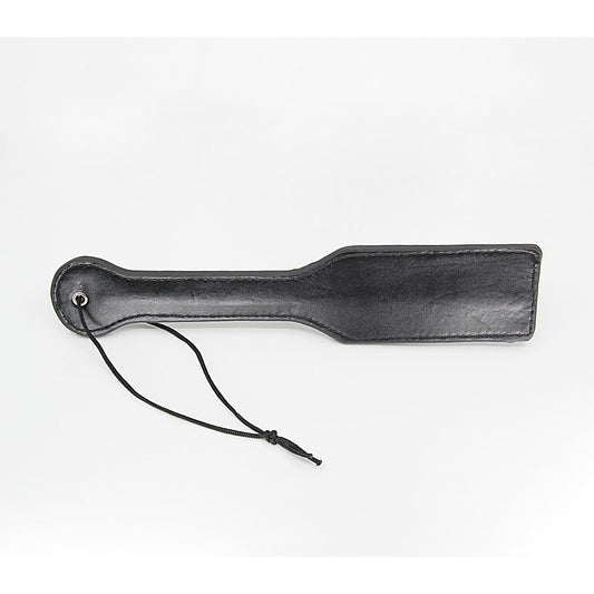 Berlin Baby Plain Black Faux Leather Paddle