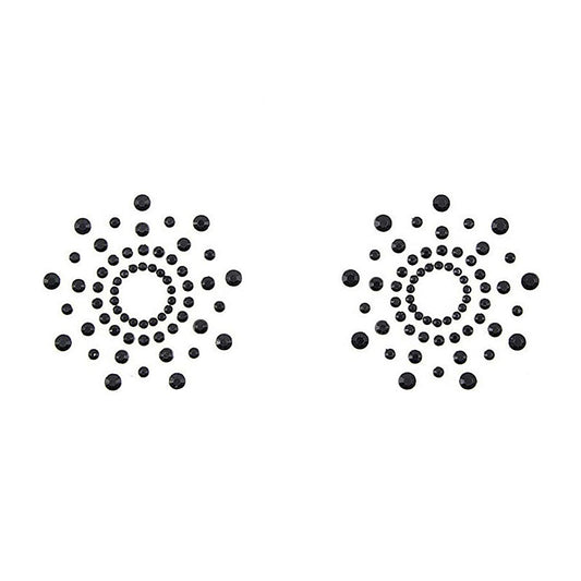 Love In Leather Rhinestone Tease Nipple Pasties - Breast and Nipple Toys