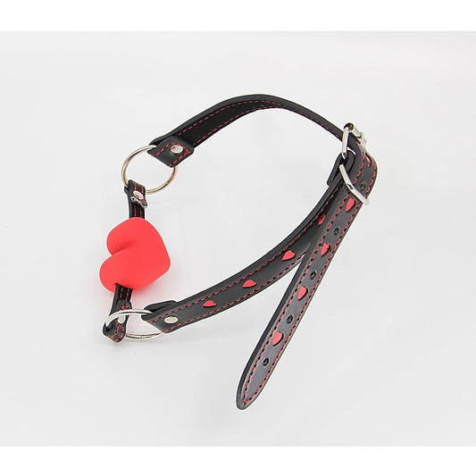 Berlin Baby Faux Leather Solid Heart Gag