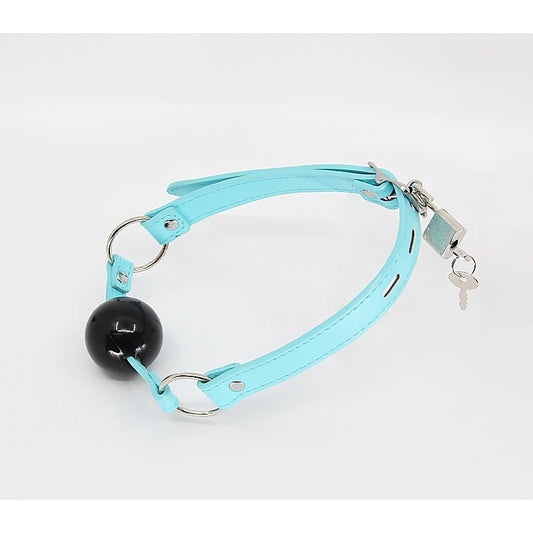 Berlin Baby Turquoise Faux Leather BDSM Gag
