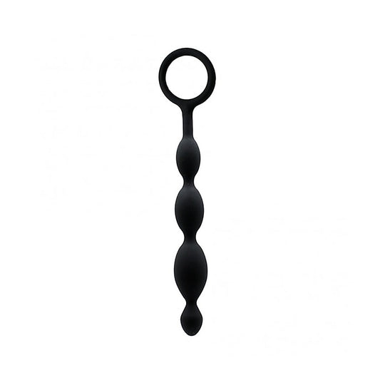 Love In Leather Silicone Anal Play Beads - Anal Beads and Balls