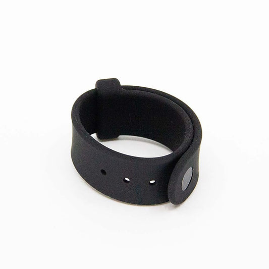 Love In Leather Adjustable Silicone Cock Bang - Cock Rings