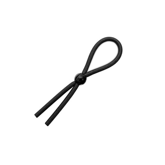 Love In Leather Adjustable Lasso Male Cock Ring - Cock Rings