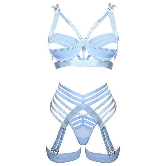Muse Fetish Play Sexy Womens Lingerie Set Blue - Her Fetish