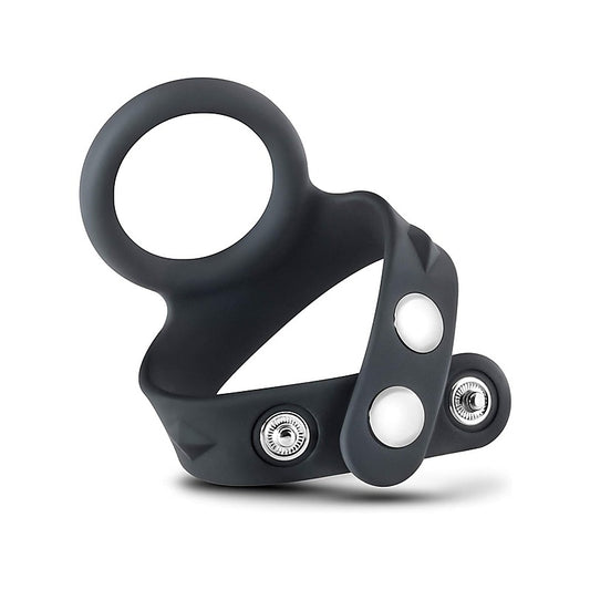 Love In Leather Adjustable Silicone Cock Rings - Stretchy Cock Rings