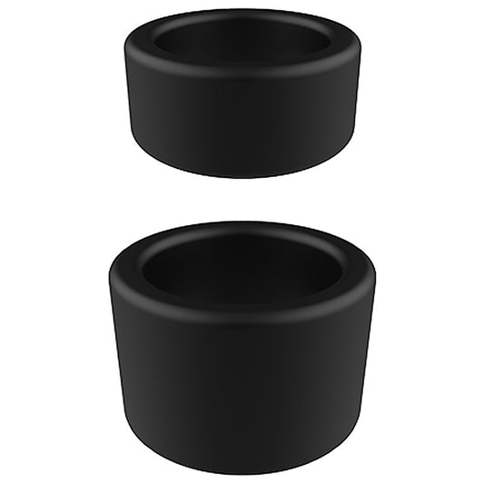 Playful Nero Liquid Silicone 2 Pack Ball Stretcher Rings - Ball Stretchers and Crushers