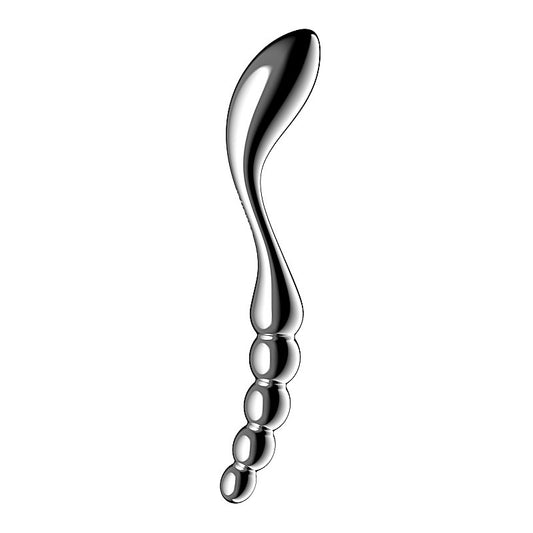 Satisfyer Star Force 1 Curved Metal Dildo - Steel Sex Toys