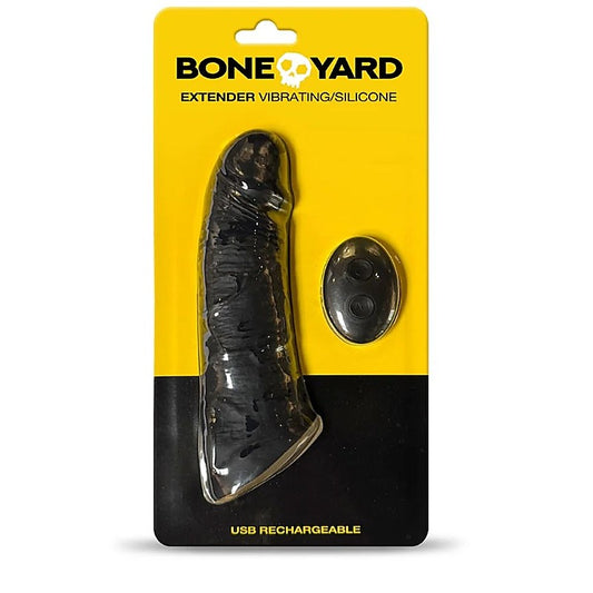 Boneyard Vibrating Silicone Remote Control 9 Mode Extender - Penis Sleeves and Extenders