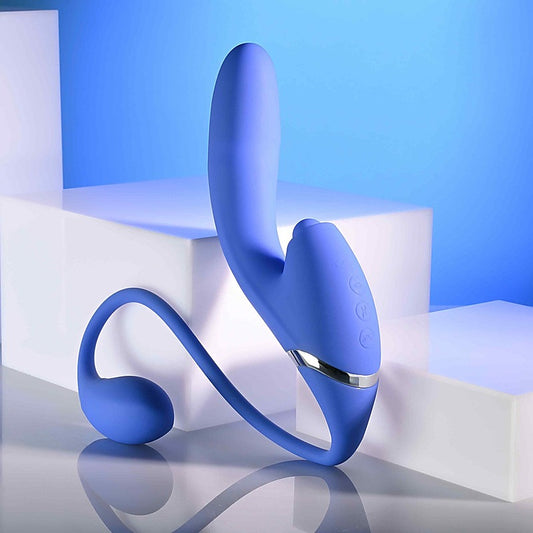 Evolved ALL IN USB Recahrgeable Triple Stimulating Vibrator - Rabbit Vibrators