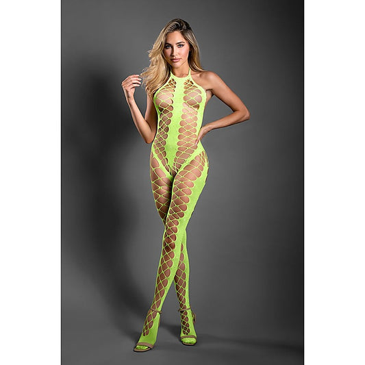Fantasy Lingerie Sheer Unstoppable Crotchless Bodystocking OS - Body Stockings