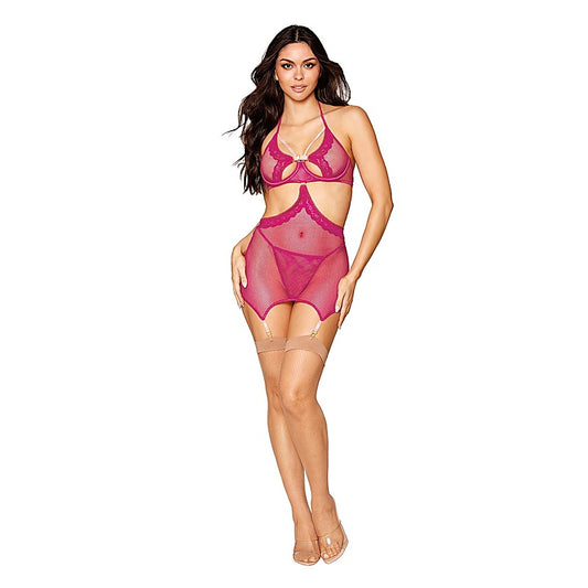 Dream Girl Lingerie Sexy Garter Slip and G-String - Bras and Bra Sets
