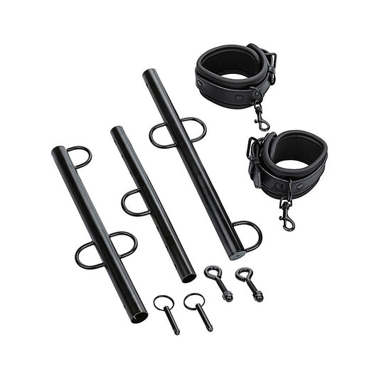 CalExotics Nocturnal Collection Spreader Bar with Cuffs - Spreaders and Hangers