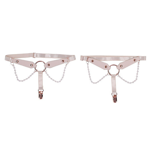 Sportsheets Sex and Mischief Peaches n CreaMe Pearl Garters - Cuffs And Restraints