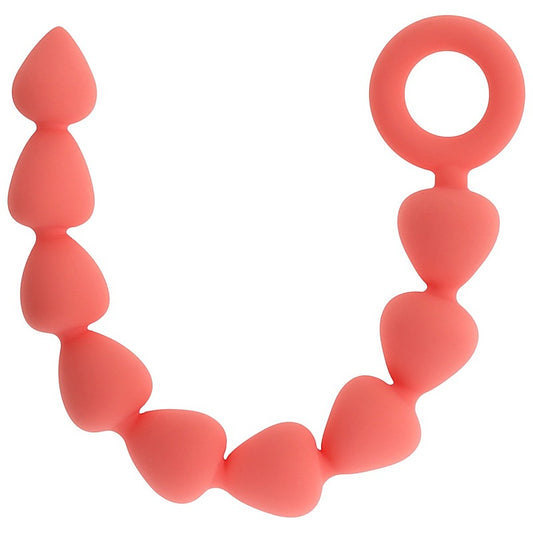 Sex and Mischief Peaches n CreaMe Silicone Anal Beads - Anal Beads and Balls