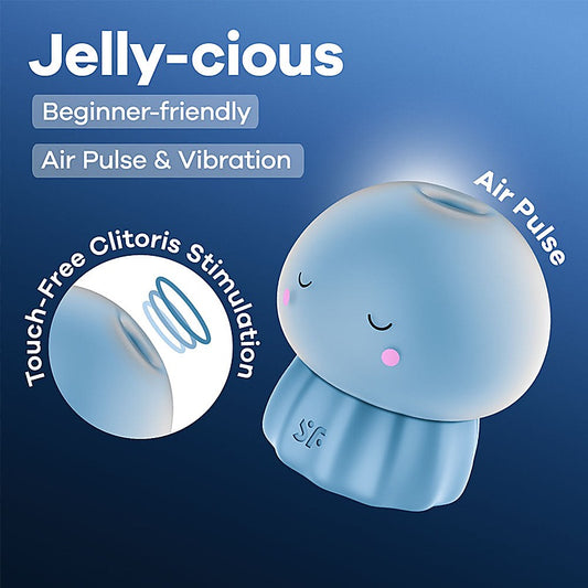 Satisfyer Jelly-cious Rechargeable Air Pulse Clit Stimulator - Clit Ticklers and Pulsators