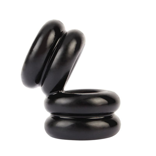 Double Stacked Dual Pleasure Ring by Chisa - Stretchy Cock Rings
