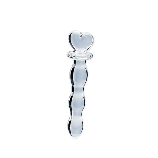 Creative Conceptions Clarity Heras Cascade Glass Dildo - Glass Sex Toys