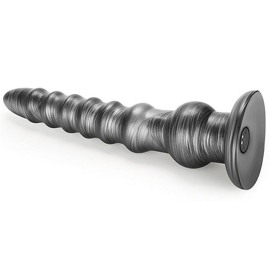 Lovetoy King Sized Vibrax Slider Vibrating Dildo Grey - Vibrating Dildos