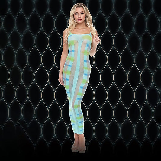 Xgen LAPDANCE Blue Horizon Womens Maxi Dress One Size - Body Stockings