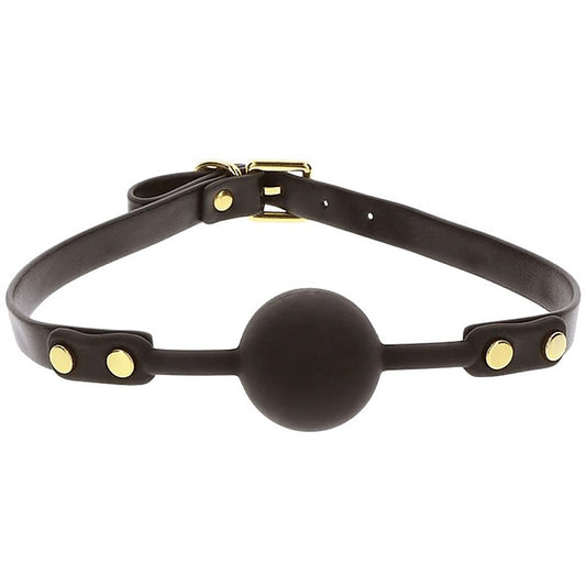 Scala Super Soft Vegan PU Leather Ball Gag - Bondage Gags and Bits