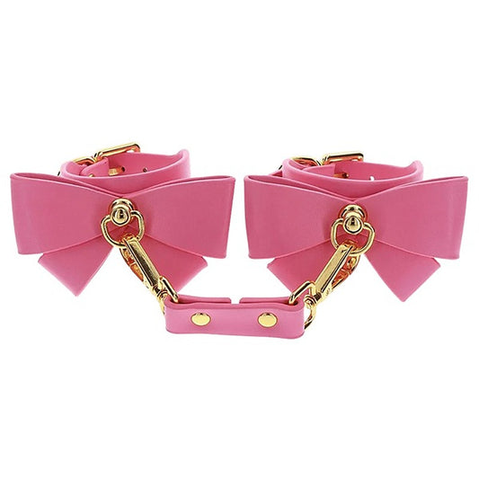 Scala Vegan PU Leather BDSM Play Wrist Cuffs