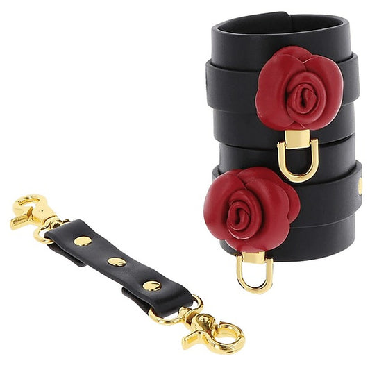 Scala TABOOM Wild Roses Bondage Wrist Cuffs Set