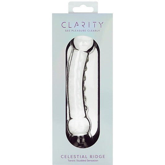 Creative Conceptions Celestial Ridge Double Ender Glass Dong - Glass Sex Toys