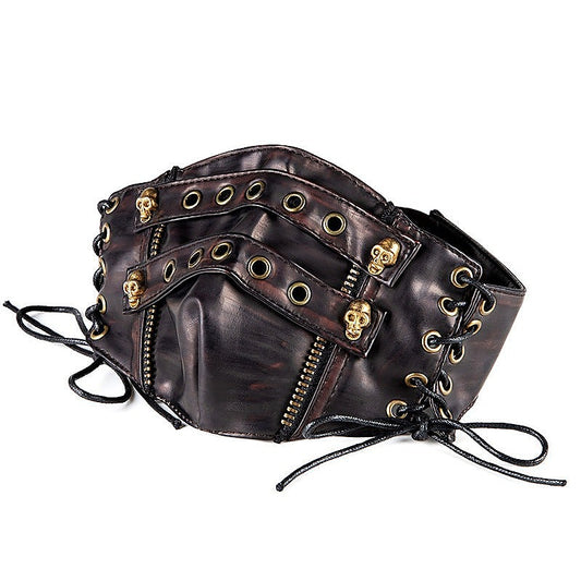 BDStyle Steampunk Strappy Skull Splice Mask - Masks And Blindfolds