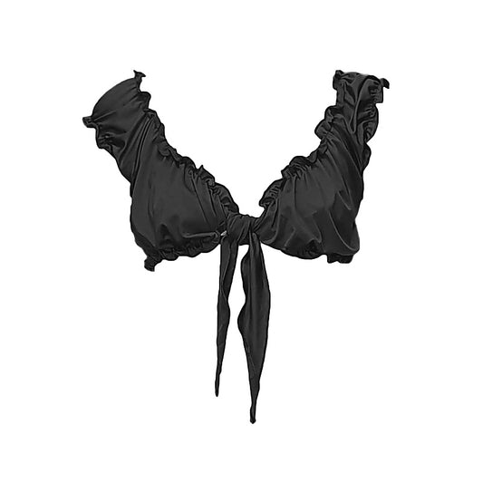 Mens Cropped Top with Tie Closure by Love In Leather - His Fetish