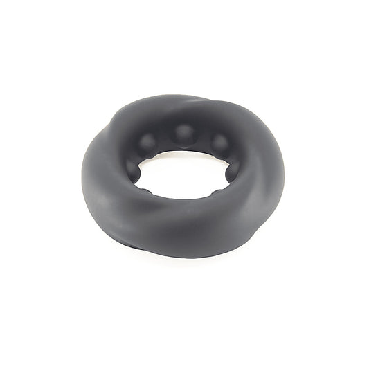 Mens Silicone Twisted O Ring by Love In Leather - Stretchy Cock Rings