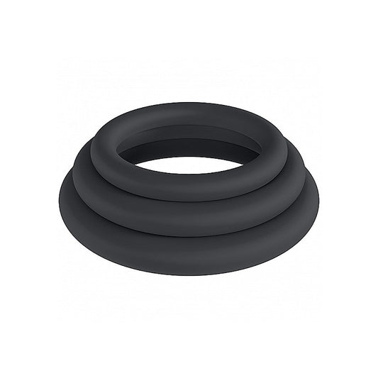 LEVELZ Classic Silicone Cock Ring Set by Shots Toys - Cock Ring Sets