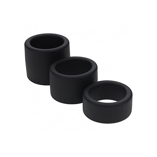 Shots LEVELZ Liquid Silicone Ball Strap Set of 3 Sizes - Cock Ring Sets