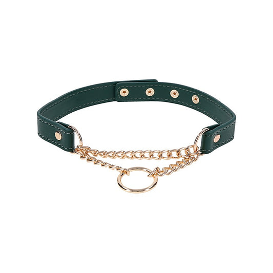 Sportsheets Indica Day Faux Leather Bondage Collar - Collars and Leads