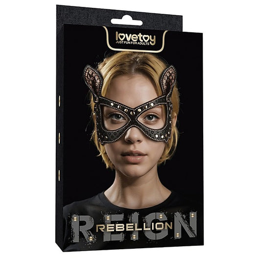 Lovetoy Adjustable PU Leather Bunny Mask - Masks And Blindfolds