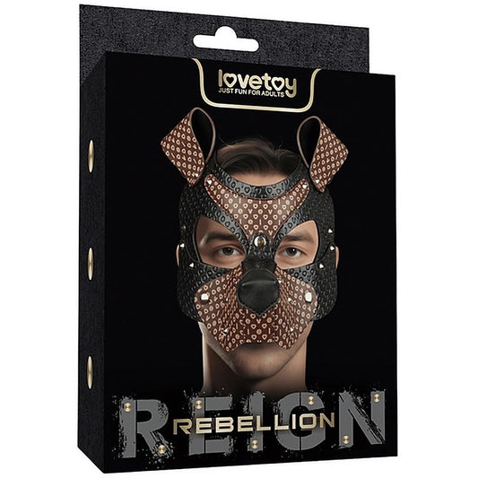 Lovetoy Classic Pup Mask With Removable Muzzle - Masks And Blindfolds