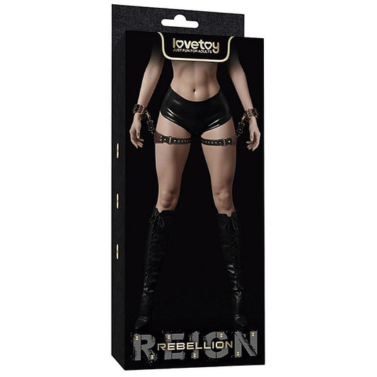 Lovetoy Premium PU Leather BDSM Thigh Cuffs Set