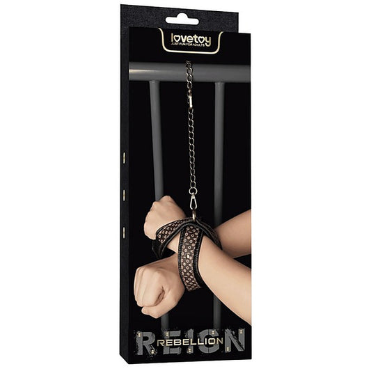 Lovetoy Crossed Shaped Design Fetish Handcuffs