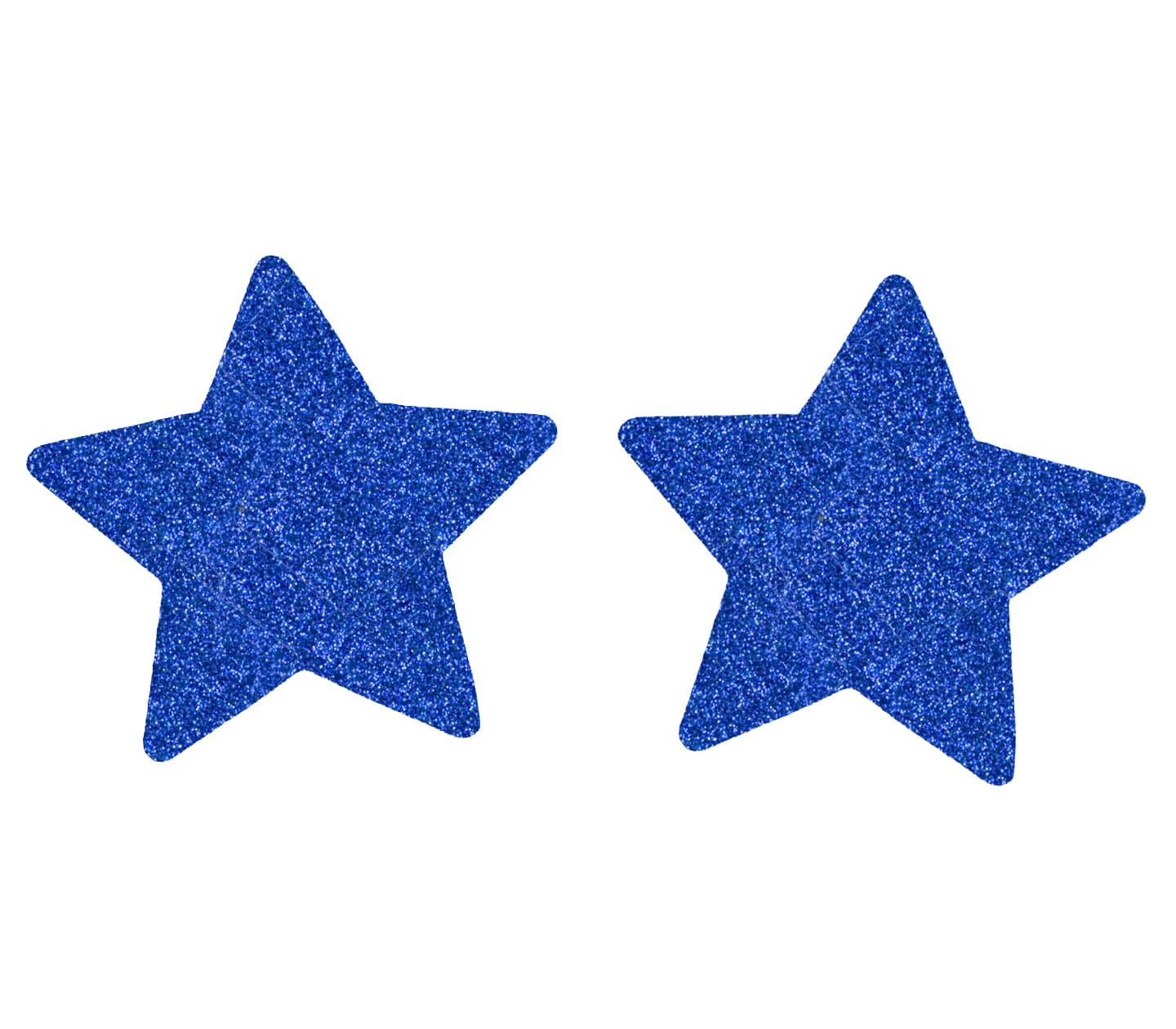 Love In Leather Glitter Star Womens Nipple Covers Blue Breast and Nipple Toys