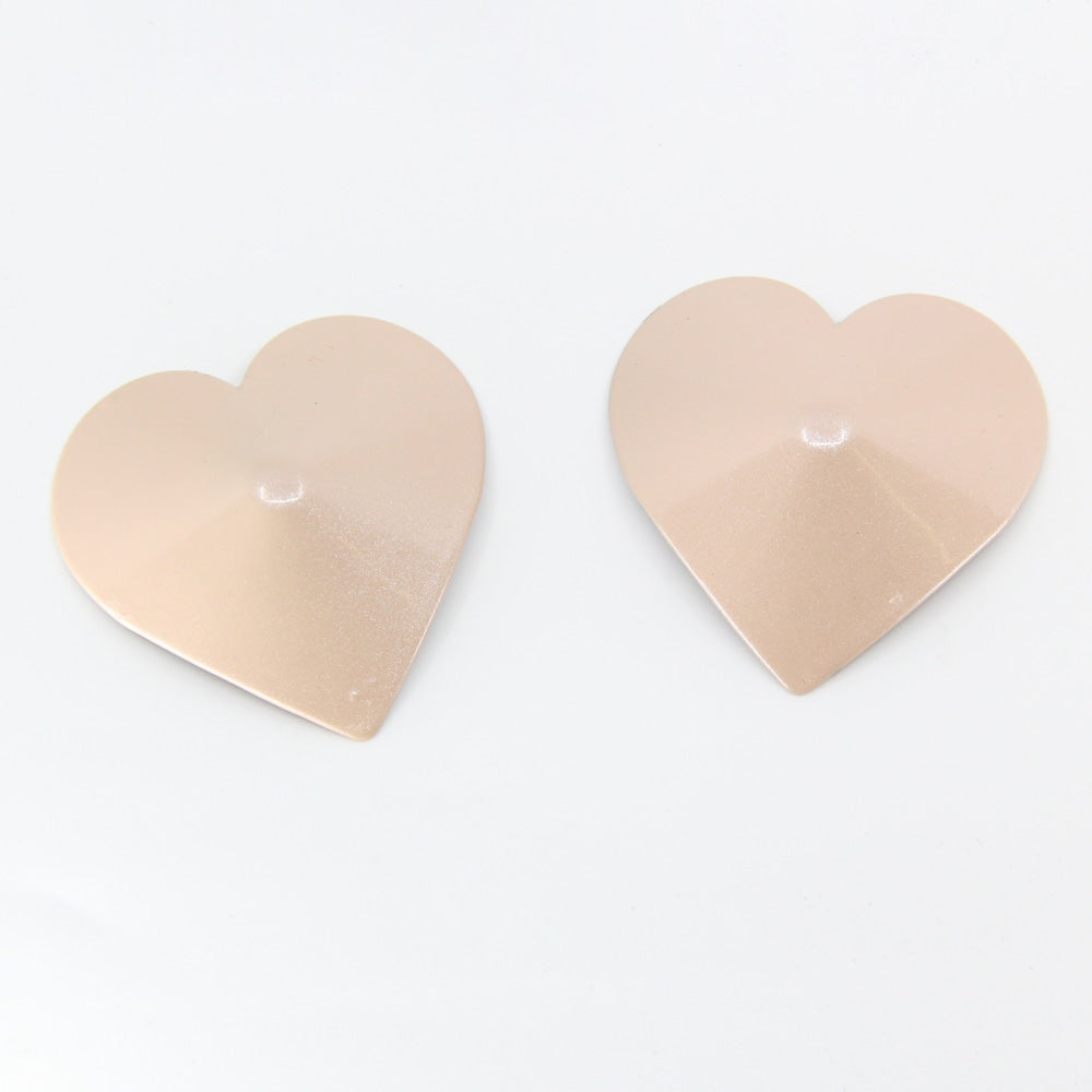 Love In Leather Heart Shape Metal Pasties Default Title Breast and Nipple Toys