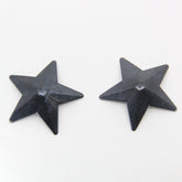 Love In Leather Star Shape Metal Nipple Pasties Black Breast and Nipple Toys