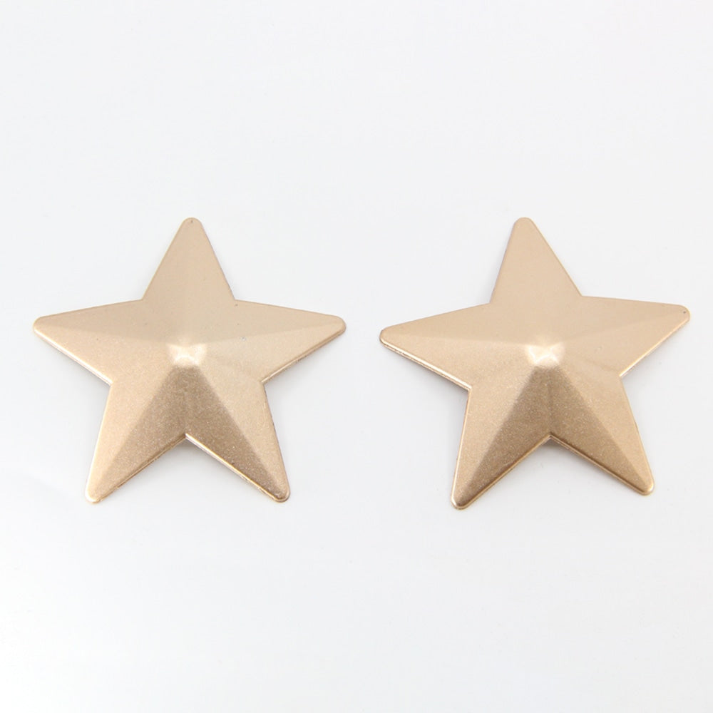 Love In Leather Star Shape Metal Nipple Pasties Gold Breast and Nipple Toys