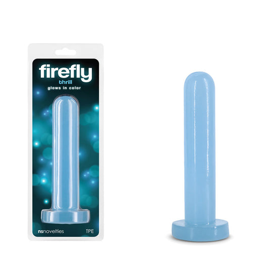 NS Novelties Firefly Thrill Glow In Dark Small Dildo Blue - Non-Realistic Dildos