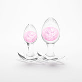 NS Novelties Glams Cosmic Butt Plugs Set of 2 Sizes Pink Butt Plugs