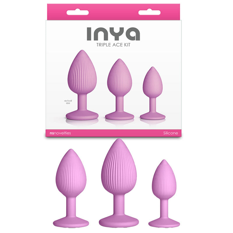 NS Novelties INYA Triple Ace Butt Plugs Set of 3 Sizes Butt Plugs