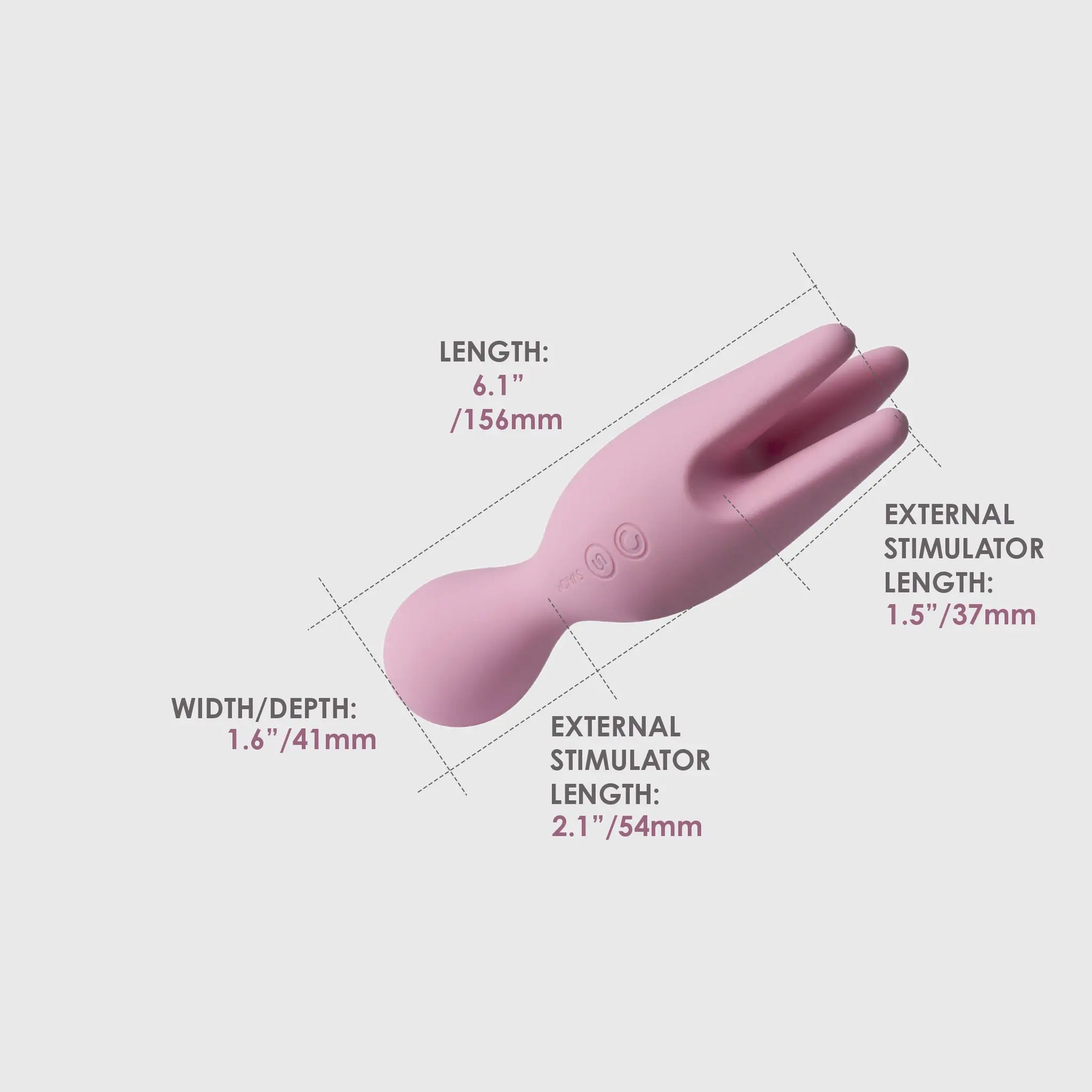 Svakom Nymph Multi Functions Foreplay Clitoral Vibrator Clit Ticklers and Pulsators