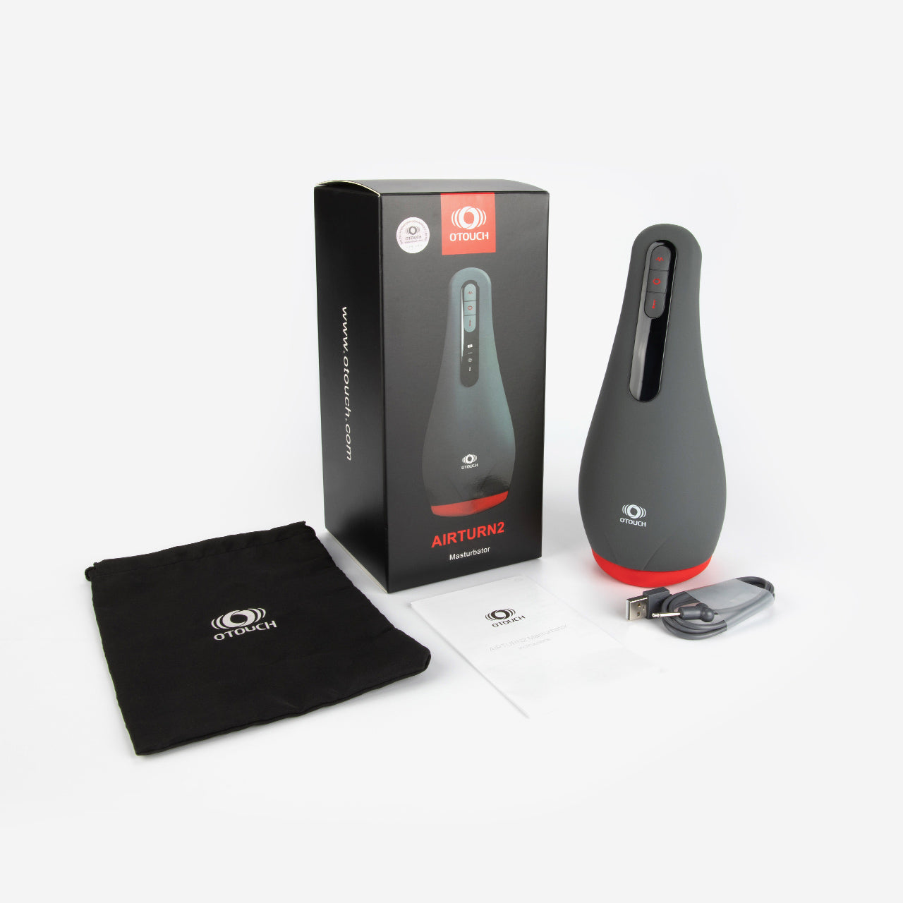 OTouch Airturn 2 Heating Suction Mens Masturbator Masturbators and Strokers