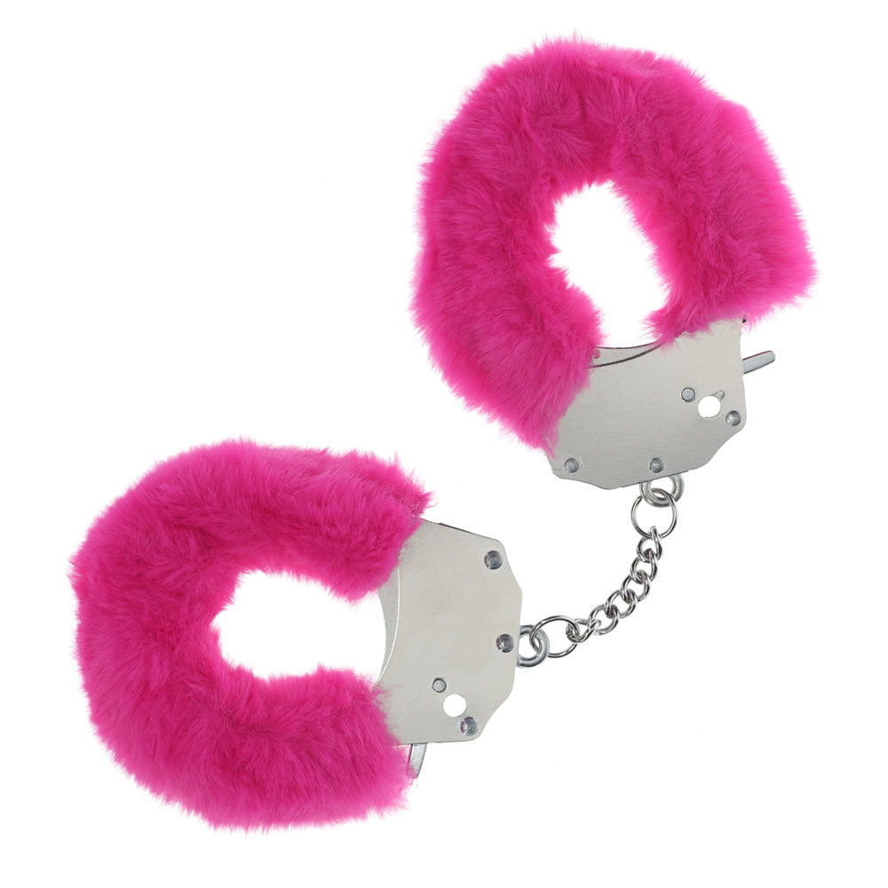 Shots OUCH! Heavy Duty Fluffy Bondage Hand Cuffs Restraints Cuffs And Restraints