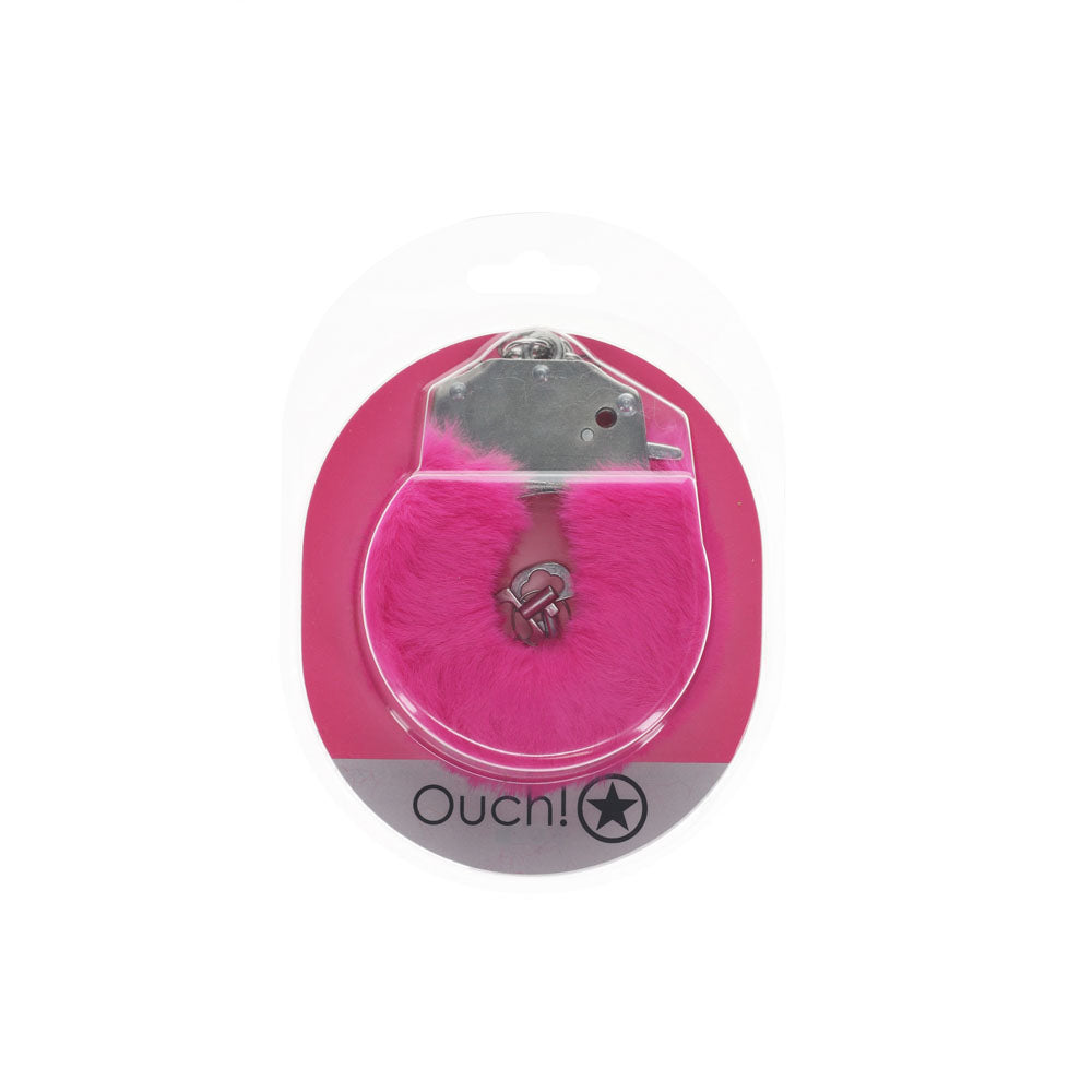 Shots OUCH! Heavy Duty Fluffy Bondage Hand Cuffs Restraints Cuffs And Restraints