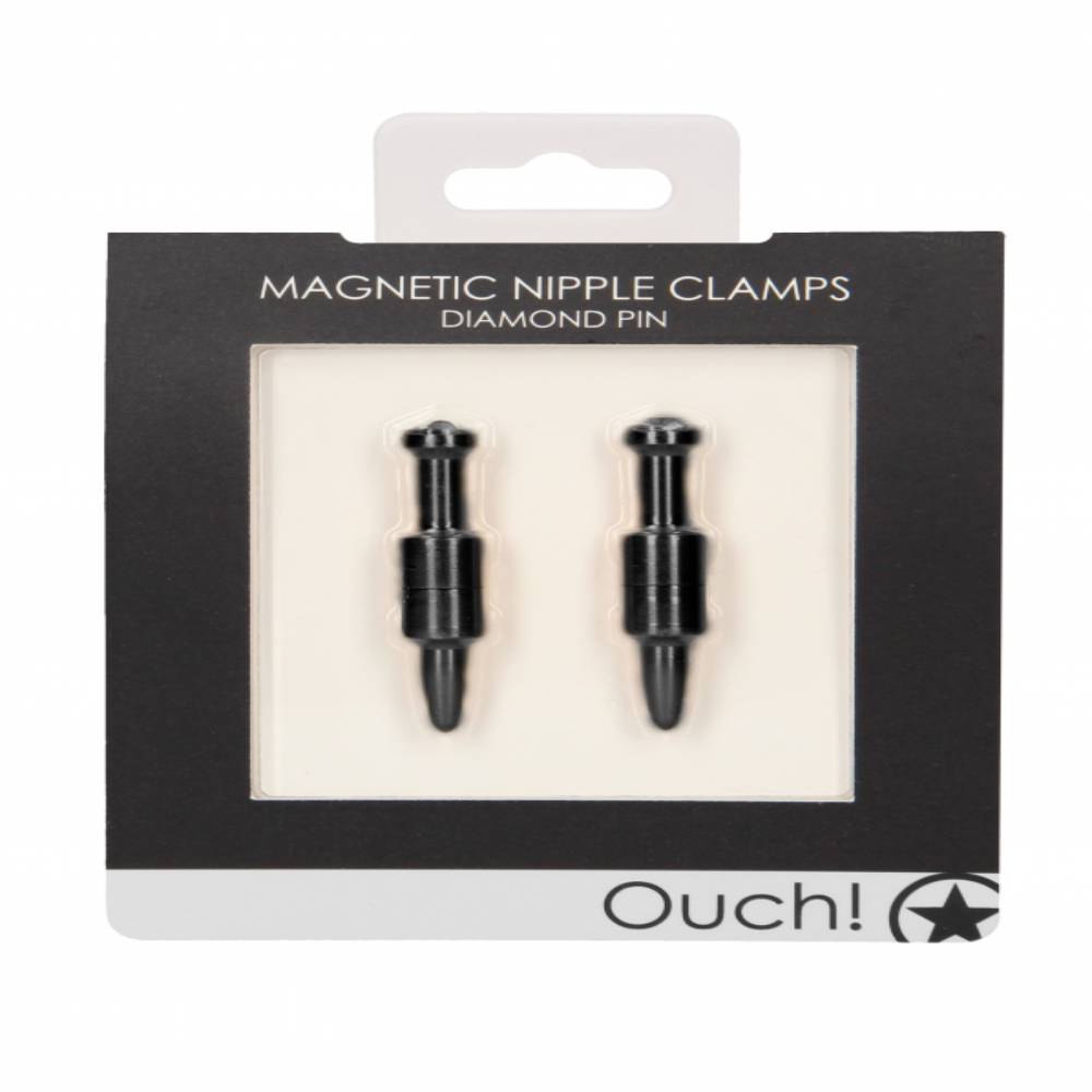Shots Toys Magnetic Diamond Pin Nipple Clamps Nipple and Clit Clamps